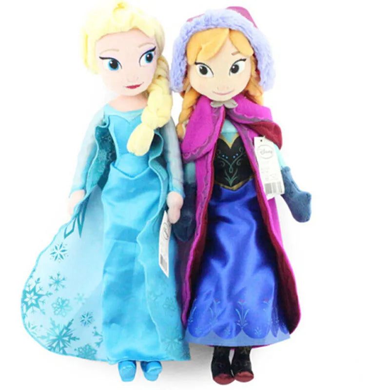 Disney Frozen Elsa Anna Princess Stuffed Plush Dolls Olaf Snow Man Snowman Deer Ice Sven Toy for Girls Kids Baby Christmas Gifts