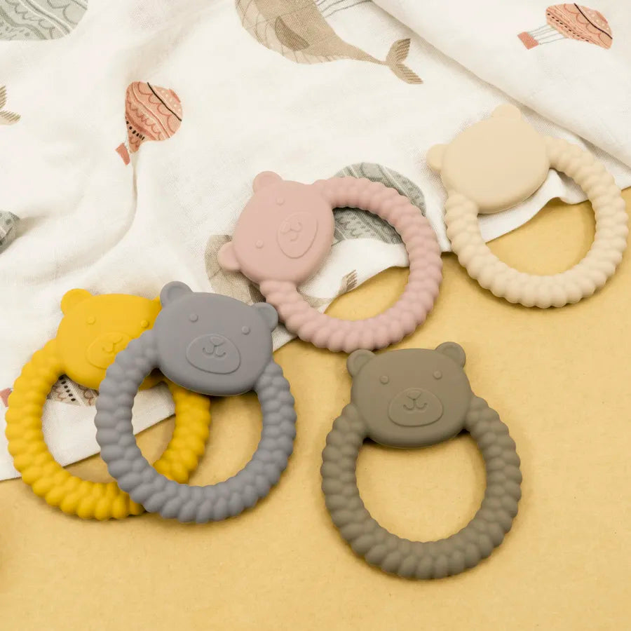 New Soft Silicone Kids Baby Teether Toys Products Creative Cartoon Animal Teething Infant Chewing Toy Accessories Nursing Gift