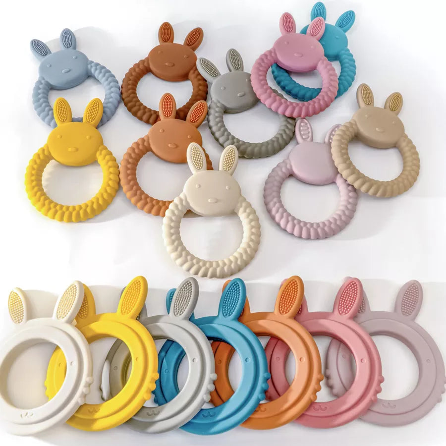 New Soft Silicone Kids Baby Teether Toys Products Creative Cartoon Animal Teething Infant Chewing Toy Accessories Nursing Gift